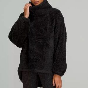 lululemon athletica Black sherpa Pullover Sweater